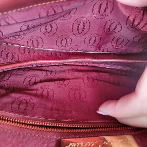 Vintage Cartier Double Flap Crossbody Bag - Picture 15 of 16